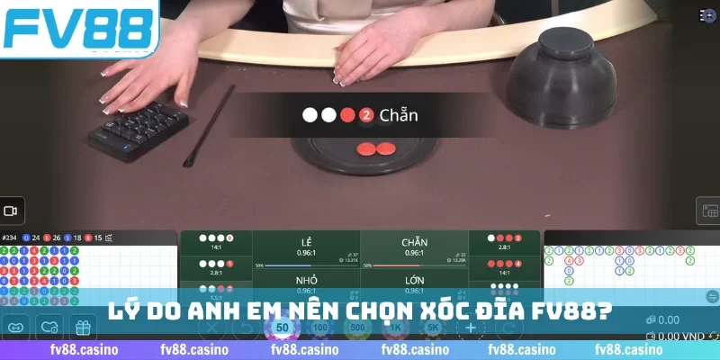 Lý do anh em nên chọn xóc đĩa FV88?